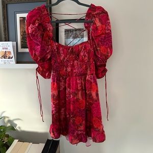 For Love and Lemons Alia Satin Mini Dress